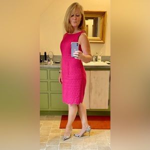 Talbots hot pink dress